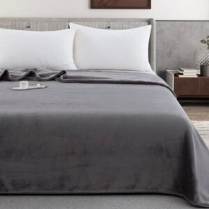 ΚΟΥΒΕΡΤΑ ΥΠΕΡΔΙΠΛΗ VELOUR SUPERSOFT GREY