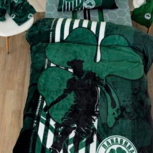 ΚΟΥΒΕΡΤΑ FLEECE PALAMAIKI PANATHINAIKOS ΠΡAΣΙΝΟ 160x220cm.