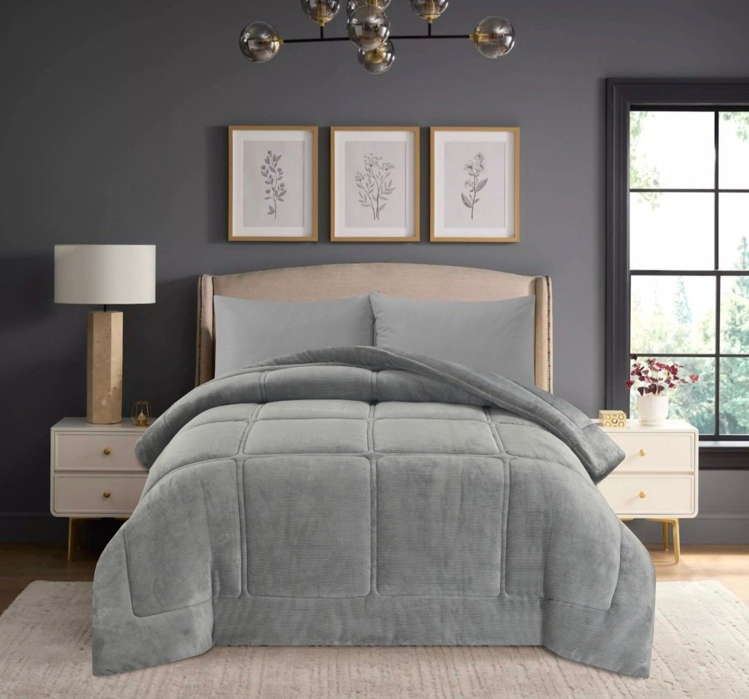 LIOLIOS HOME ΚΟΥΒΕΡΤΟΠΑΠΛΩΜΑ ΜΟΝΟ NAPOLI GREY