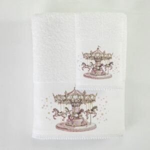 BOREA ΣΕΤ ΠΕΤΣΕΤΕΣ 2ΤΜΧ CAROUSEL ΛΕΥΚΟ/ΡΟΖ