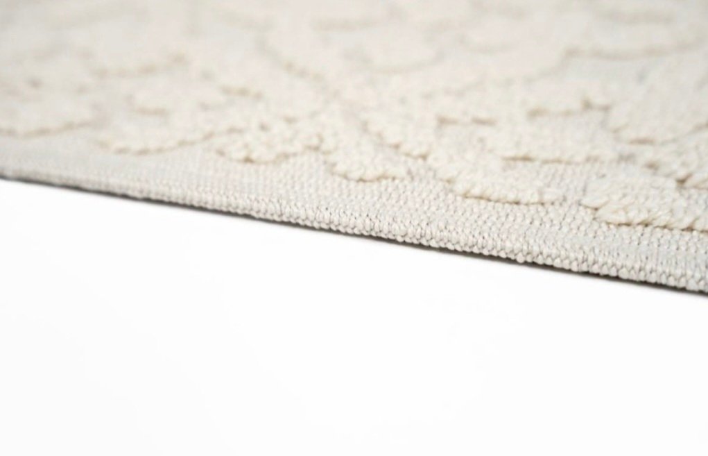 Sdim Πατάκι Μπάνιου με Μικροΐνες & Αντιολισθητικό Υπόστρωμα Venere 002 White 50x90εκ. - Image 5