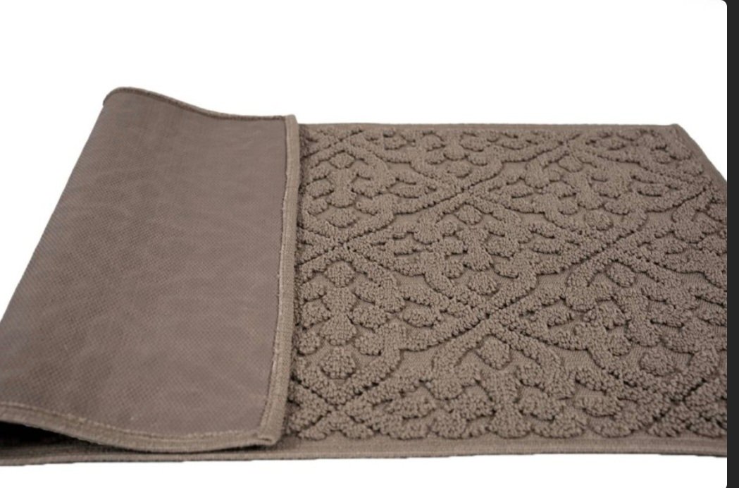 Sdim Πατάκι Μπάνιου με Μικροΐνες & Αντιολισθητικό Υπόστρωμα Venere 003 Dove Grey 50x90εκ. - Image 2