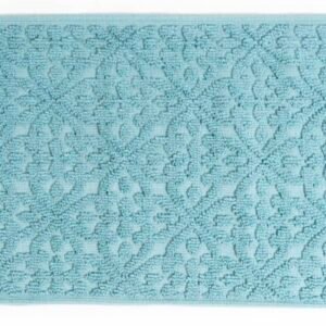 Sdim Πατάκι Μπάνιου με Μικροΐνες & Αντιολισθητικό Υπόστρωμα Venere 005 Light Blue 50x90εκ.