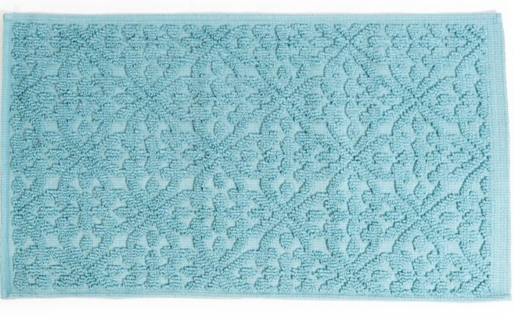 Sdim Πατάκι Μπάνιου με Μικροΐνες & Αντιολισθητικό Υπόστρωμα Venere 005 Light Blue 50x90εκ.