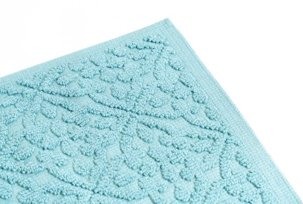 Sdim Πατάκι Μπάνιου με Μικροΐνες & Αντιολισθητικό Υπόστρωμα Venere 005 Light Blue 50x90εκ. - Image 4