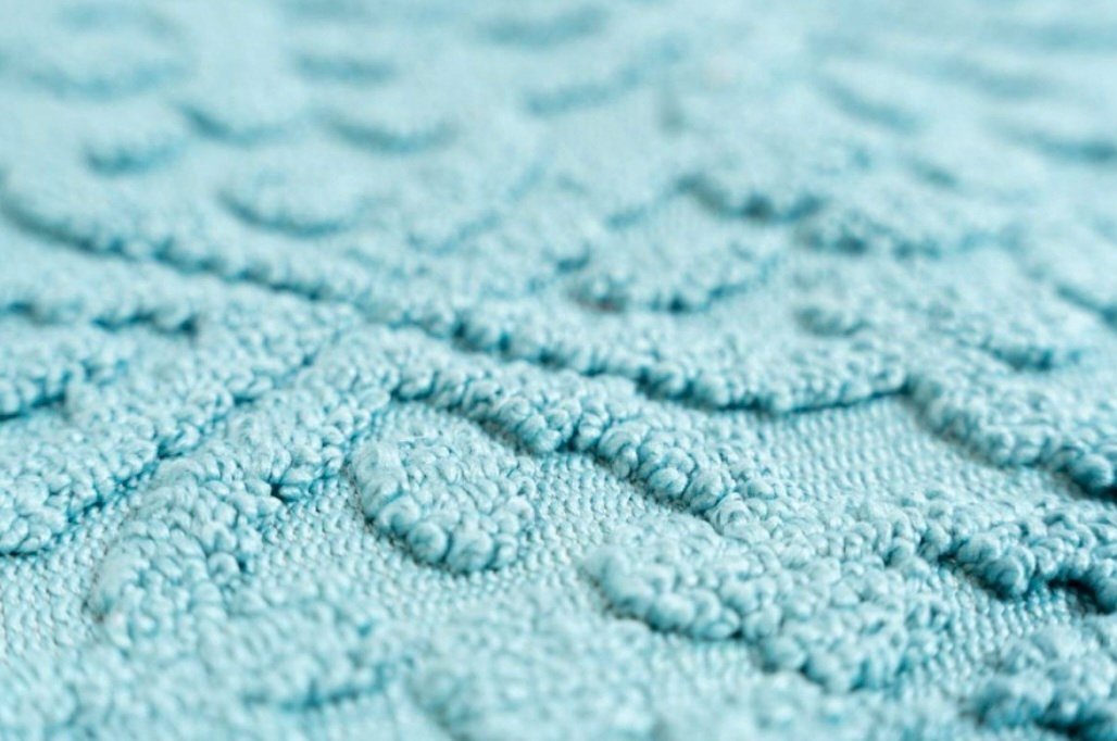 Sdim Πατάκι Μπάνιου με Μικροΐνες & Αντιολισθητικό Υπόστρωμα Venere 005 Light Blue 50x90εκ. - Image 3