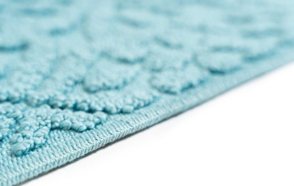 Sdim Πατάκι Μπάνιου με Μικροΐνες & Αντιολισθητικό Υπόστρωμα Venere 005 Light Blue 50x90εκ. - Image 2