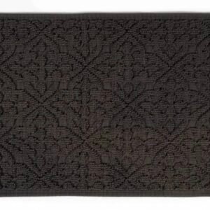 Sdim Πατάκι Μπάνιου με Μικροΐνες & Αντιολισθητικό Υπόστρωμα Venere 001 Dark Grey 50x90εκ.