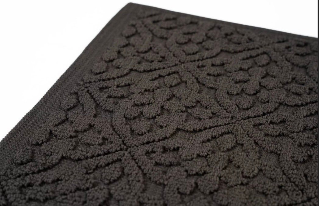 Sdim Πατάκι Μπάνιου με Μικροΐνες & Αντιολισθητικό Υπόστρωμα Venere 001 Dark Grey 50x90εκ. - Image 2