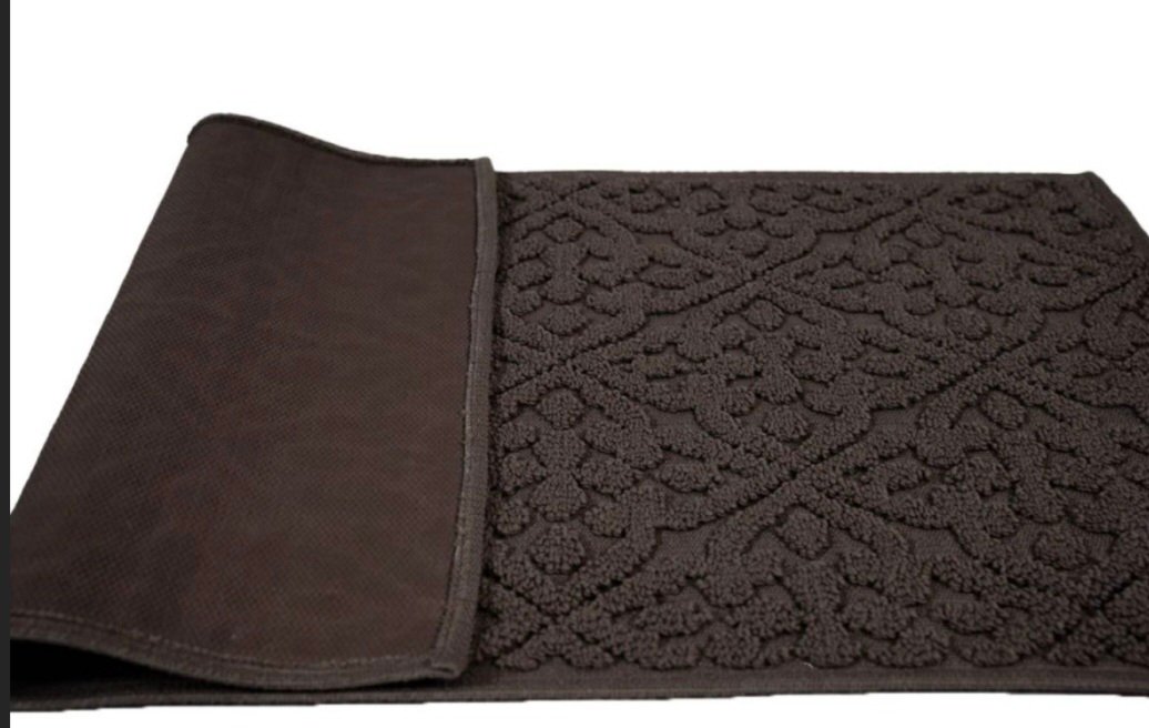 Sdim Πατάκι Μπάνιου με Μικροΐνες & Αντιολισθητικό Υπόστρωμα Venere 001 Dark Grey 50x90εκ. - Image 4