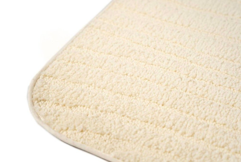 Sdim Πατάκι Μπάνιου με Μικροΐνες & Αντιολισθητικό Υπόστρωμα Tropic White 50x100εκ - Image 4