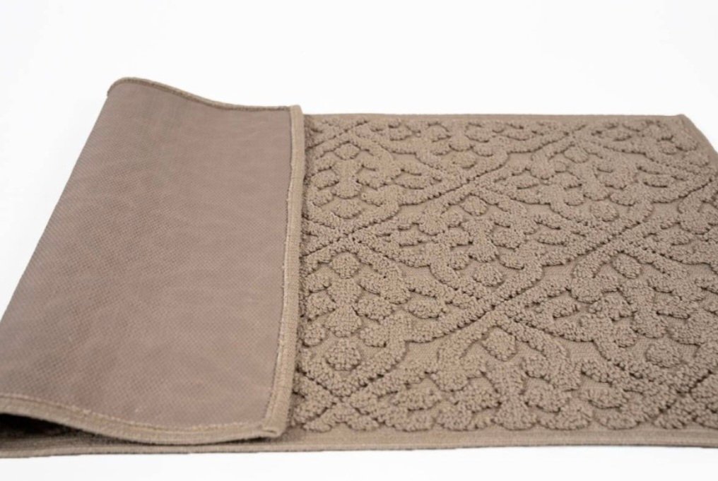 Sdim Πατάκι Μπάνιου με Μικροΐνες & Αντιολισθητικό Υπόστρωμα Venere 004 Beige 50x90εκ. - Image 3