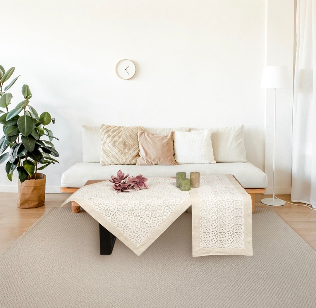 ILISHOME ΤΡΑΒΕΡΣΑ ΜΕ ΚΕΝΤΗΜΑ ΜΠΕΖ ΛΙΝΟ 1974 - Image 3