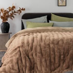 PALAMAIKI HOME ΚΟΥΒΕΡΤΟΠΑΠΛΩΜΑ ΥΠΕΡΔΙΠΛΟ COMFO TAUPE